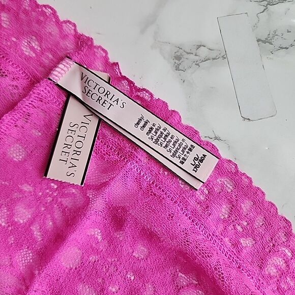 3 Victoria's Secret Very Sexy Lace Cheeky Panty L - Picture 13 of 15